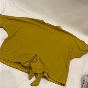 Mustard yellow top with little front tie